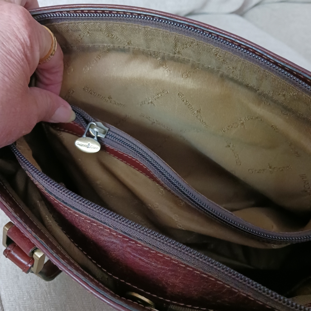 Gianni & Conii cognac leather shoulders bag - Picture 12 of 16
